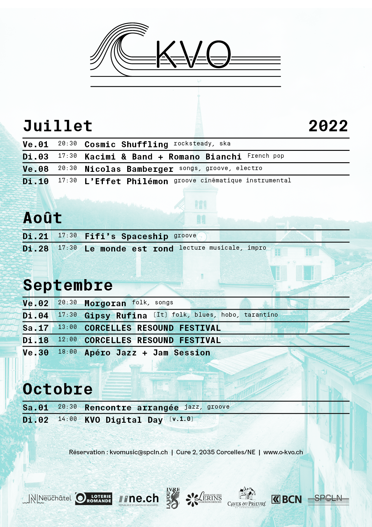 Programme Juillet - Septembre 2022