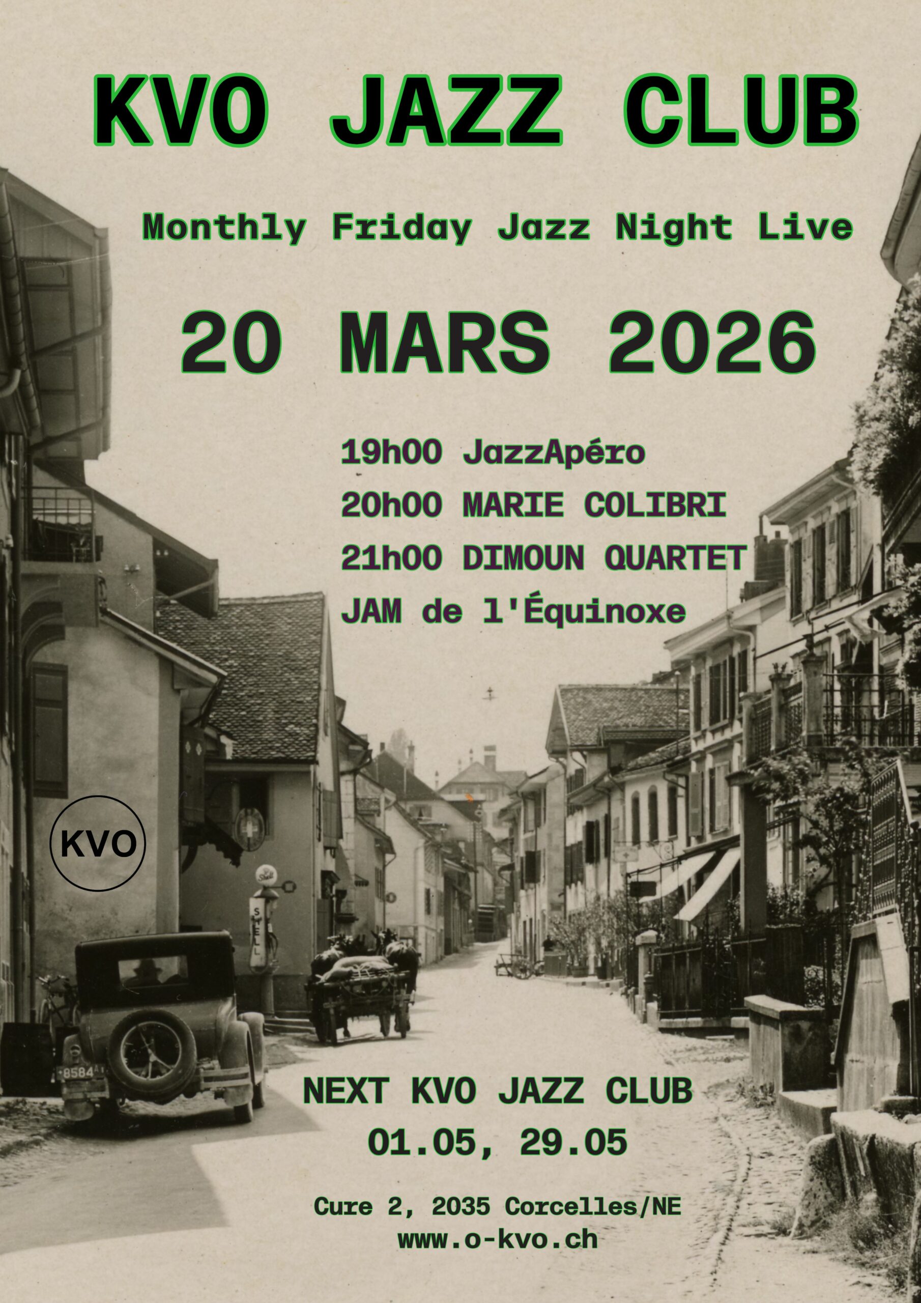 KVO JAZZ CLUB DU 20 MARS 2026